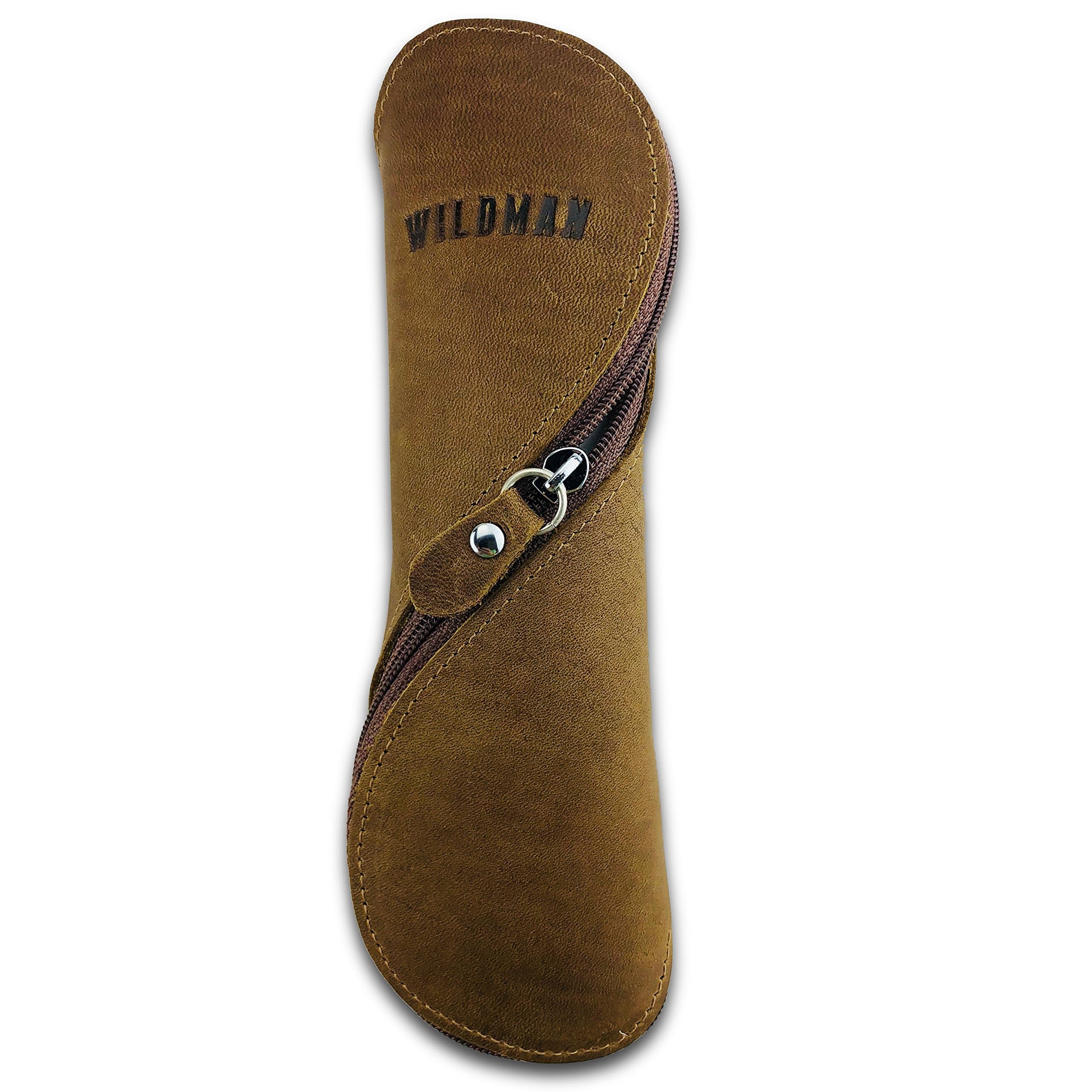 Leather Glasses Case - Curve Zip, Keeps Glasses Safe and Secure, Handmade, Vintage Design