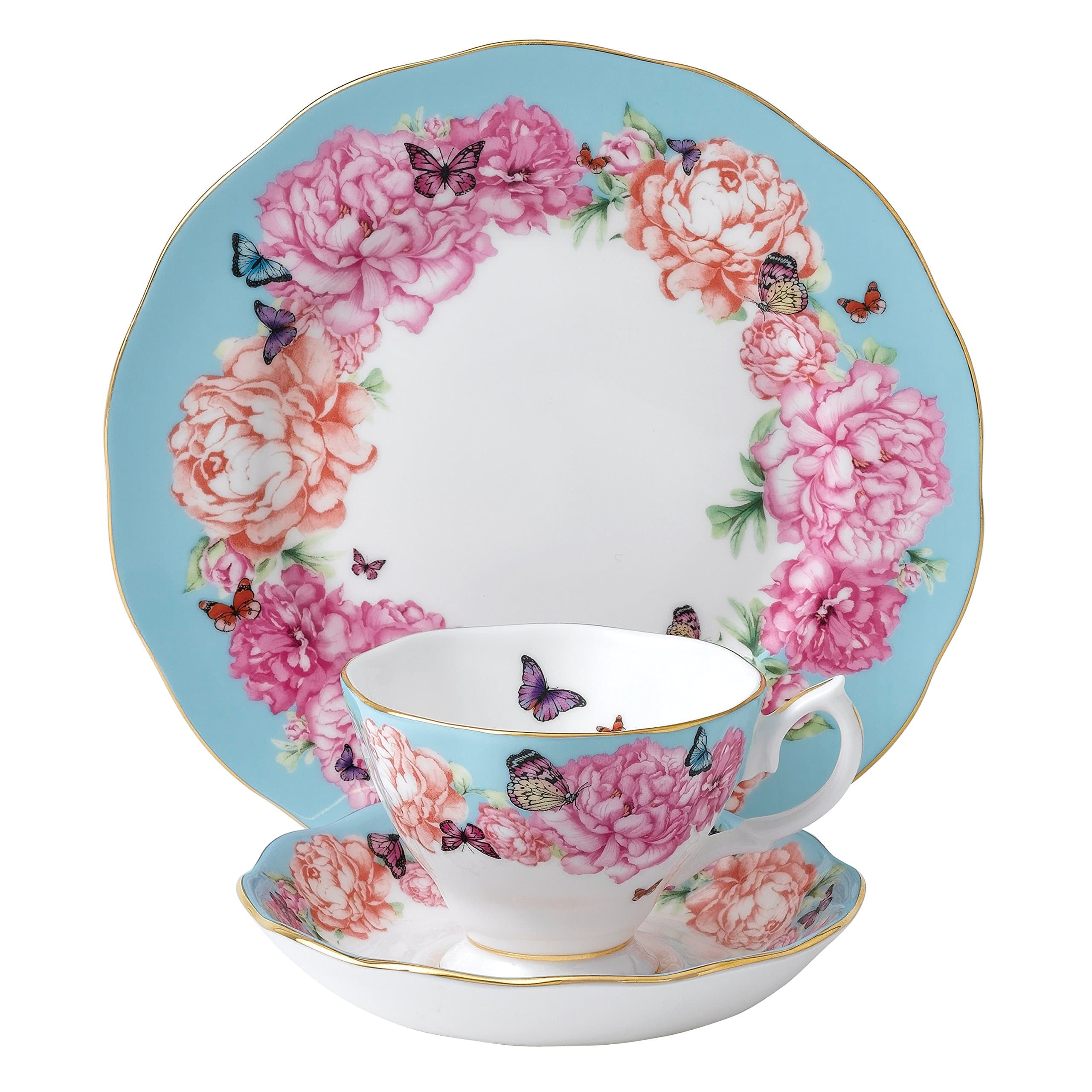 Miranda Kerr For Royal Albert Devotion 3-Piece Set (Teacup, Saucer & Plate 8")