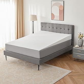 Mattress Wedge Only, 7-Inch King Inclined Bed Wedge Mattress Topper for Acid Reflux, GERD, Neck & Back Pain, Snoring, Adjustable Elevator Under Mattress Support for Bedroom