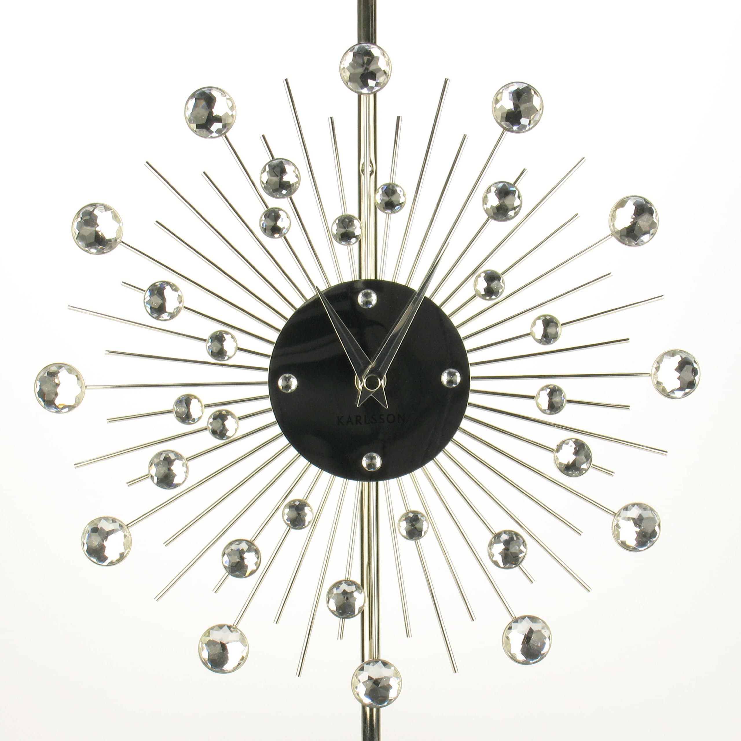Karlsson Sunburst Crystal Wall Clock 30Cm