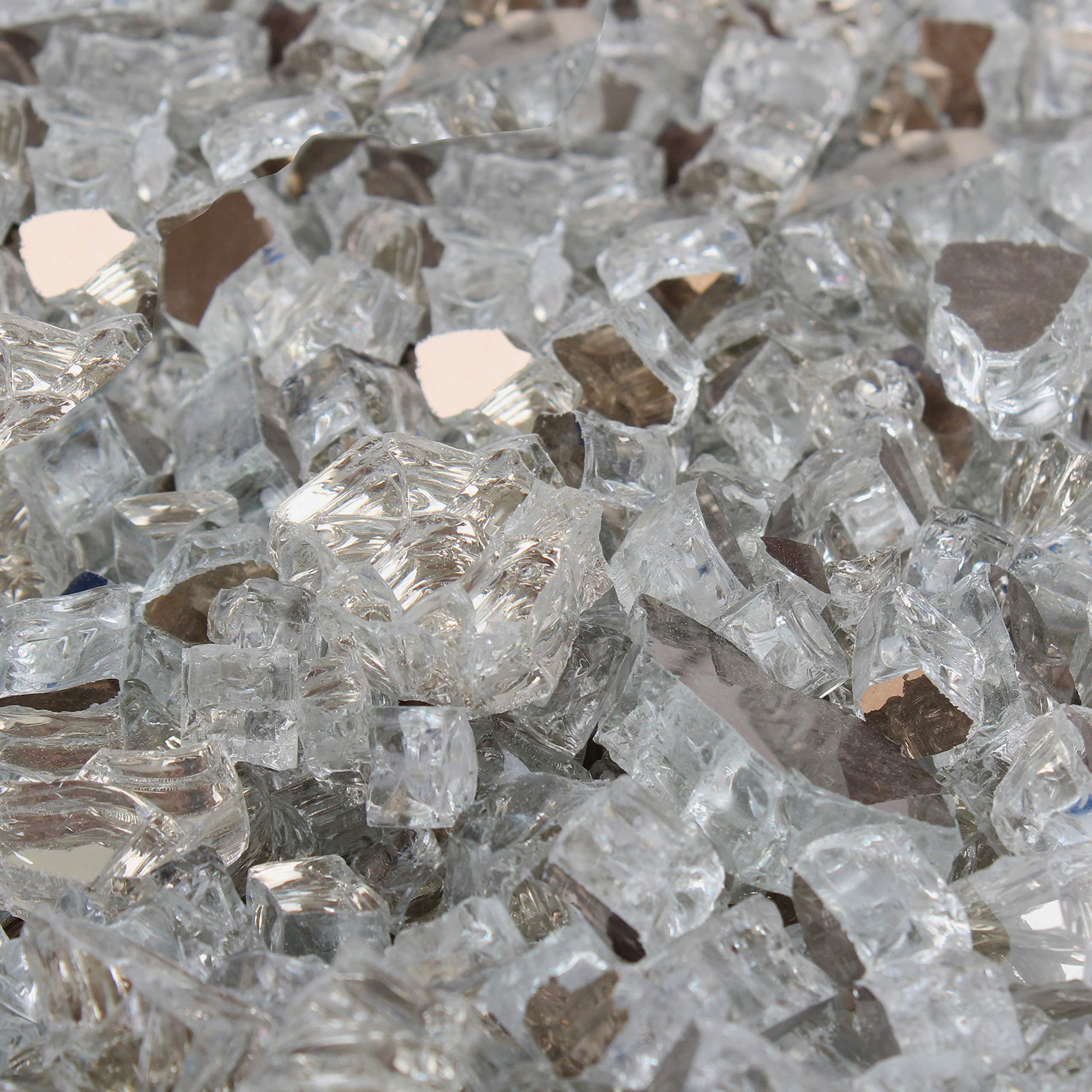 Blue Ridge Brand Reflective Fire Pit Glass (5 Pound, Clear)