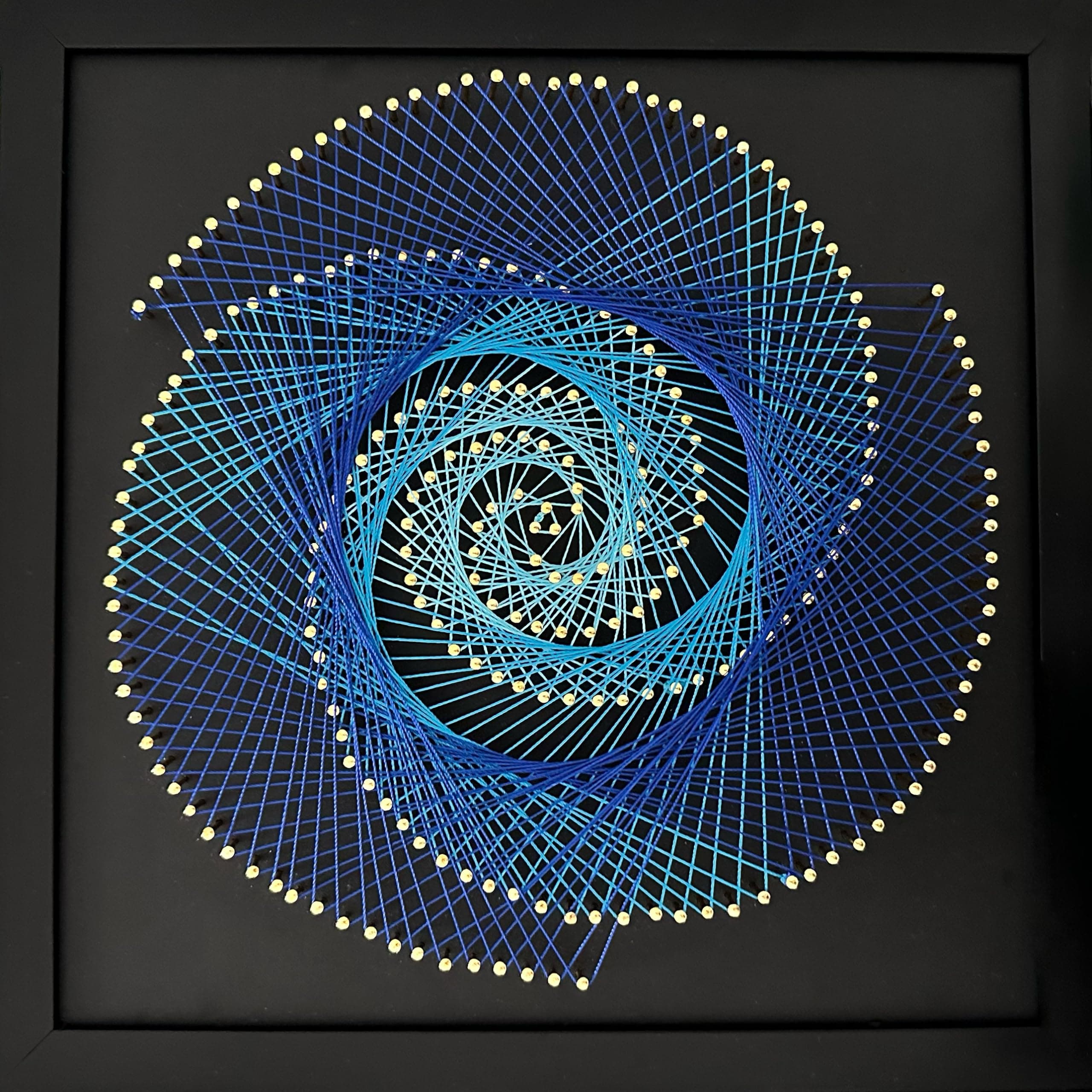 DIY 3D String Art Crafts Kit for Adults Beginner Unique Gift,White (11.8inch*11.8inch). (White)