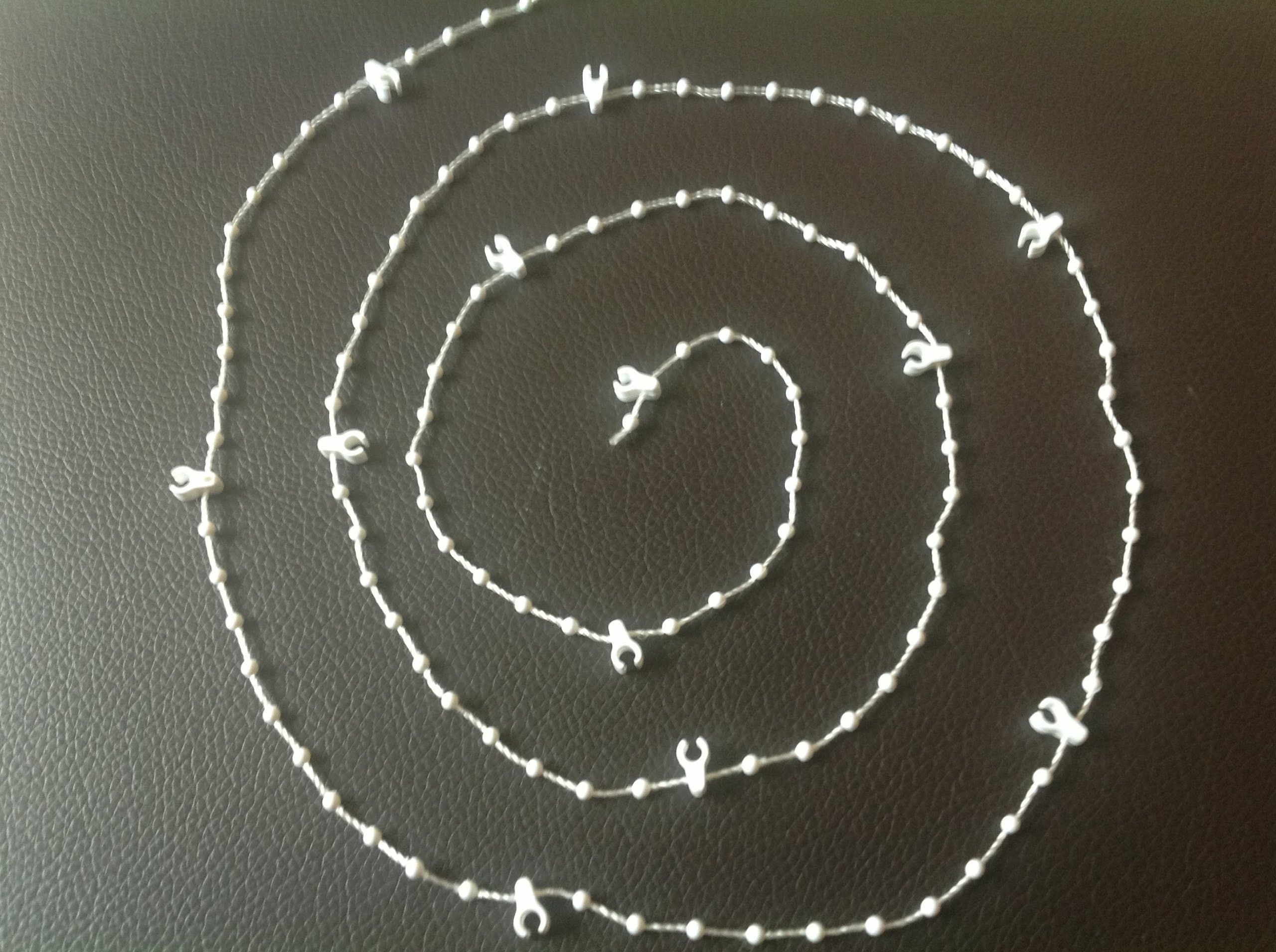 100 x white links High quality Vertical Blind Bottom Chain For 89MM 3.5