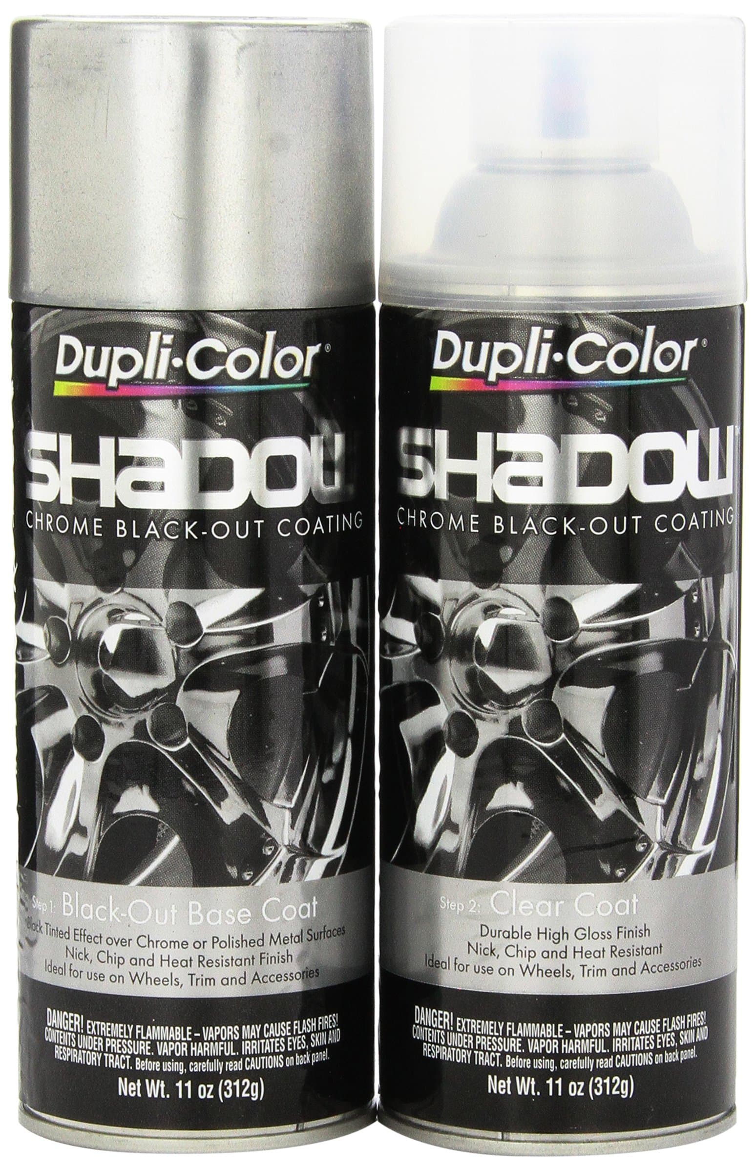Dupli-Color ESHD10007 Shadow Chrome Black-Out Coating – Black Chrome Spray Paint Kit – 11 oz. Aerosol Can