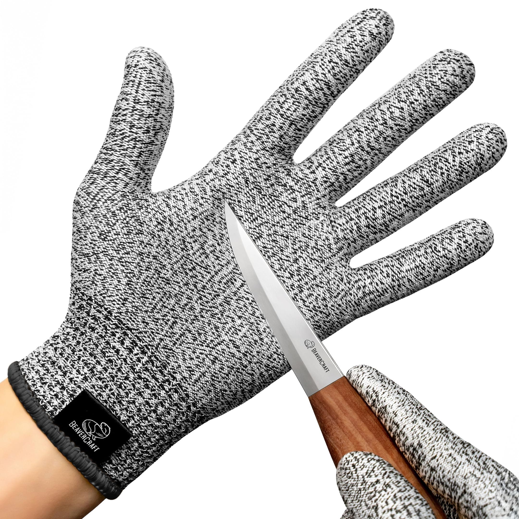 Wood Carving Gloves CRG - Cutting Cut Resistant Gloves Level 5 for Whittling, Woodworking, Food Prep