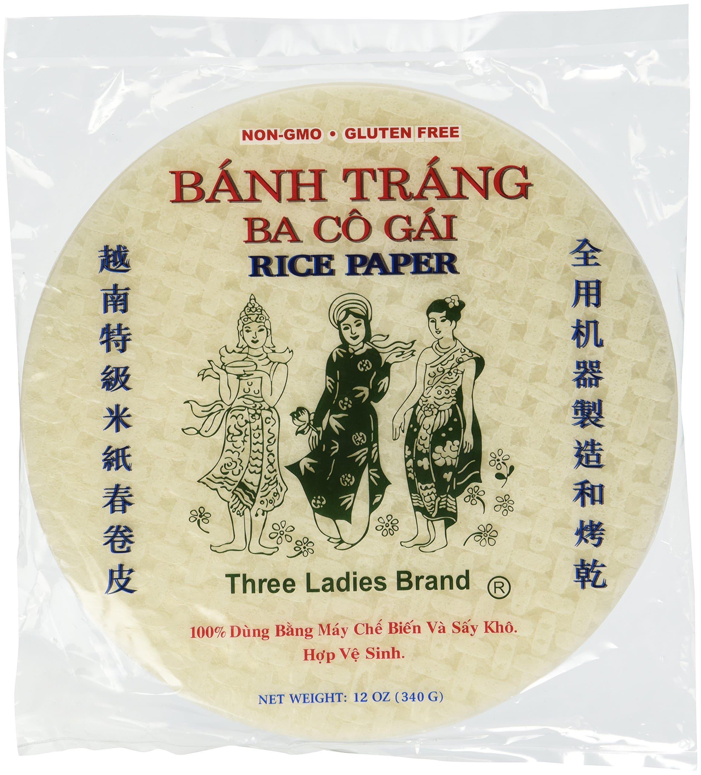 Brand Spring Roll Rice Paper Wrapper (2 Packs) Round, 22cm
