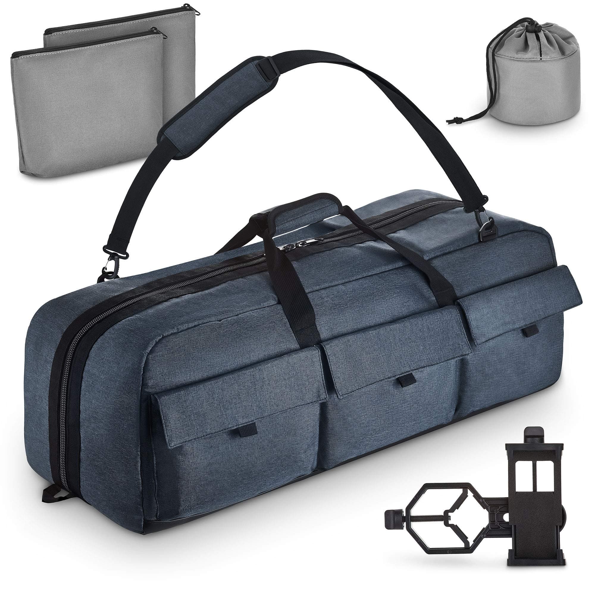 Multipurpose Telescope Case - Fits Most Telescopes - 76,2 x 29,2 x 25,4 cm. - Smart Phone Adapter Included