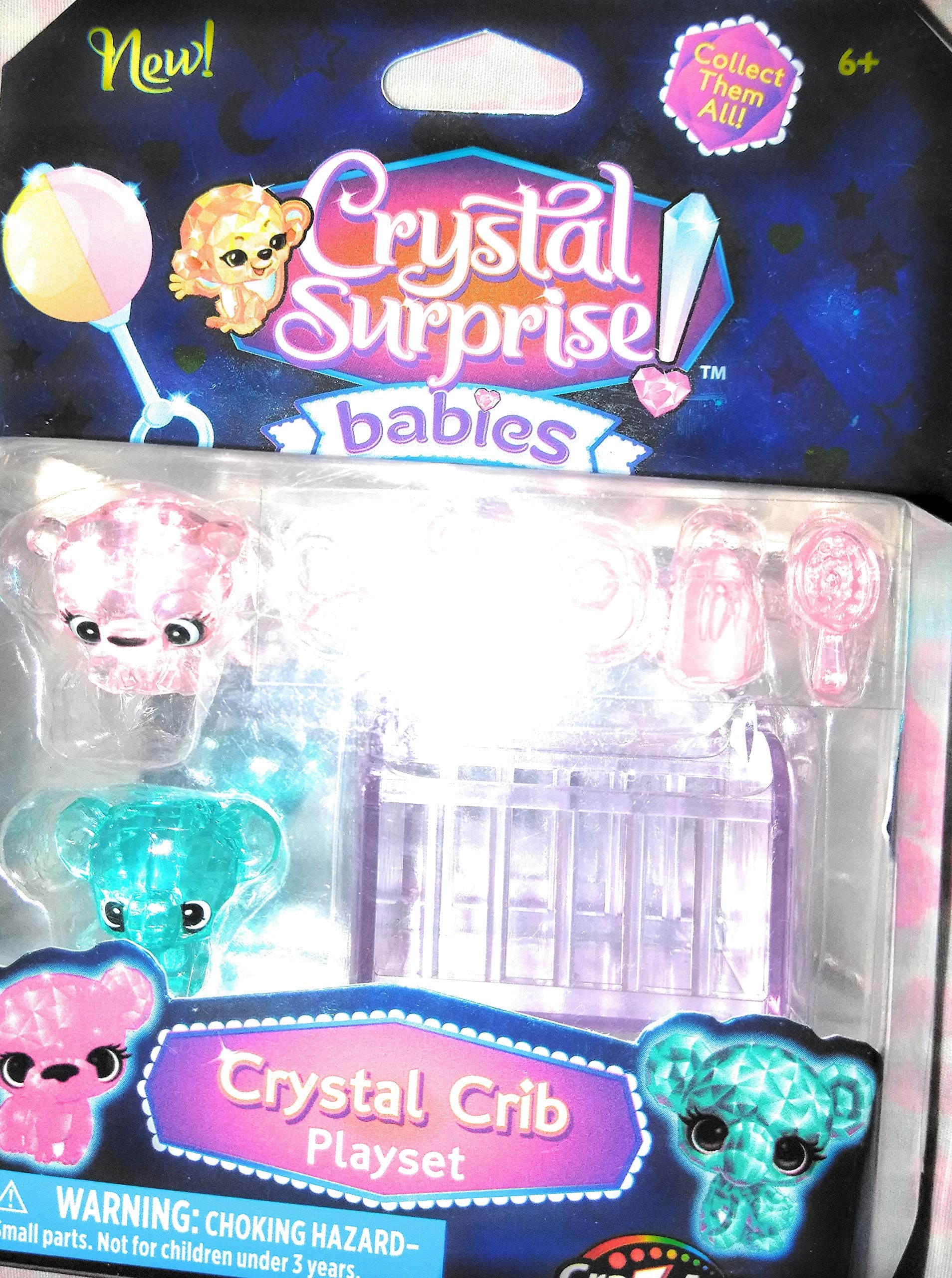 Crystal Surprise Babies Crystal Crib Playset