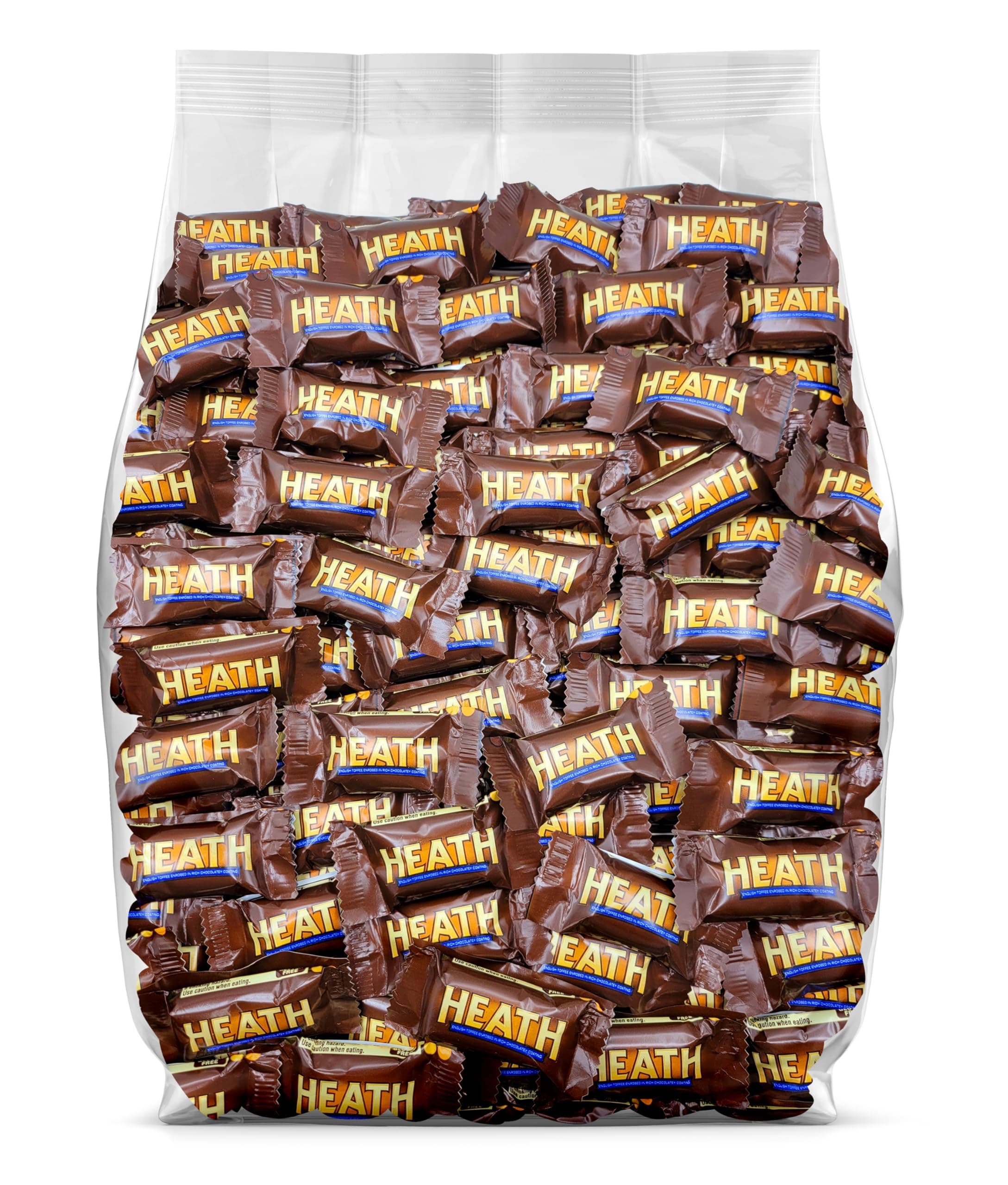 Heath Bars Miniatures Chocolate Candy - 65 Individually Wrapped Mini Heath Bars Candy Bulk Pack - Heath Toffee Candy Bars - Bulk Heath Bars Mini - 65 pieces