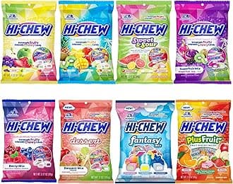 HI-CHEW Easter Candy Variety Mix, Pack of 8 Bags - 22 Flavors Including Dessert Mix - Unique Fun Soft & Chewy - Immensely Juicy Fruity Candy Flavors - Individually Wrapped for Sharing
