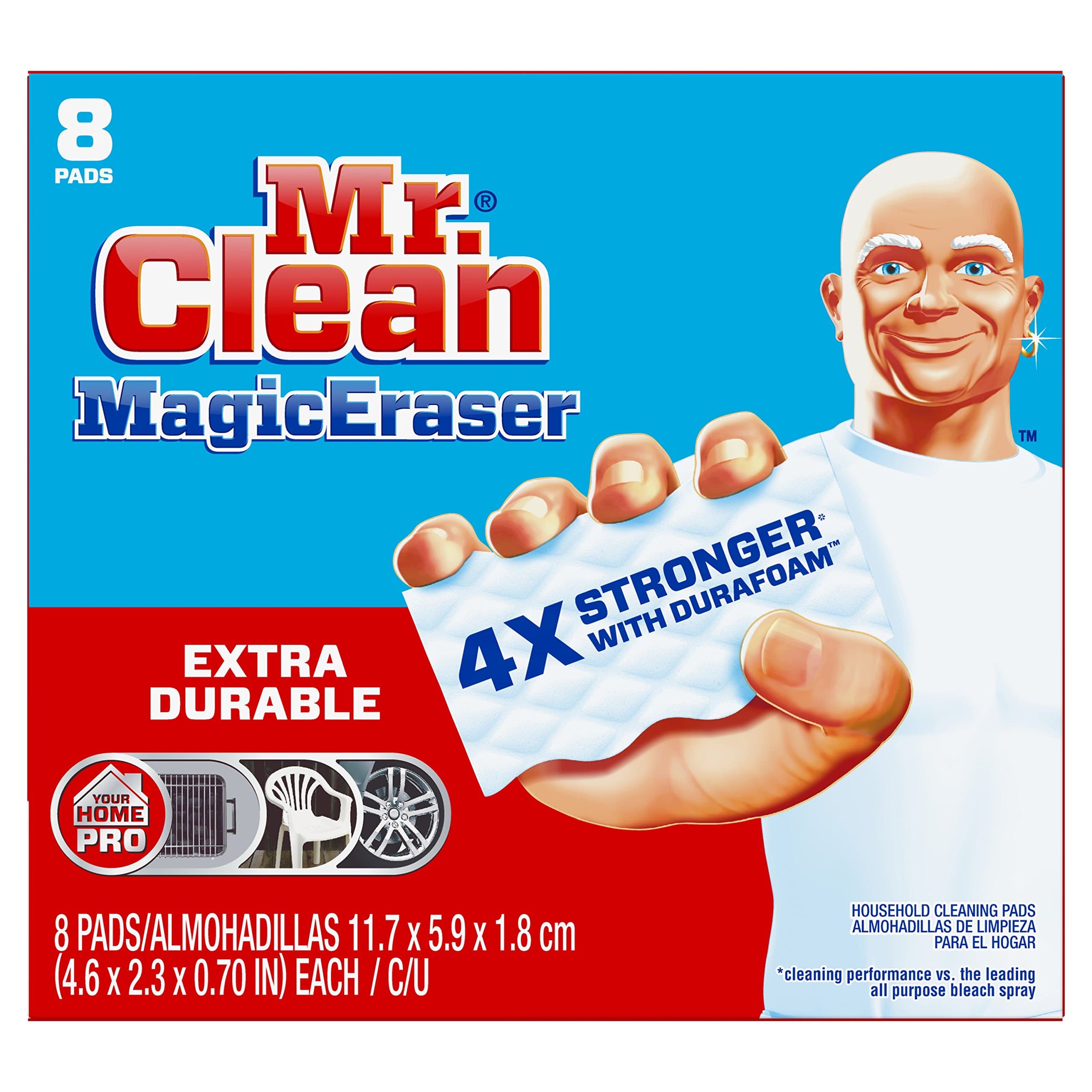 Mr Clean Magic Eraser Pads, 8 Count (Pack of 1)