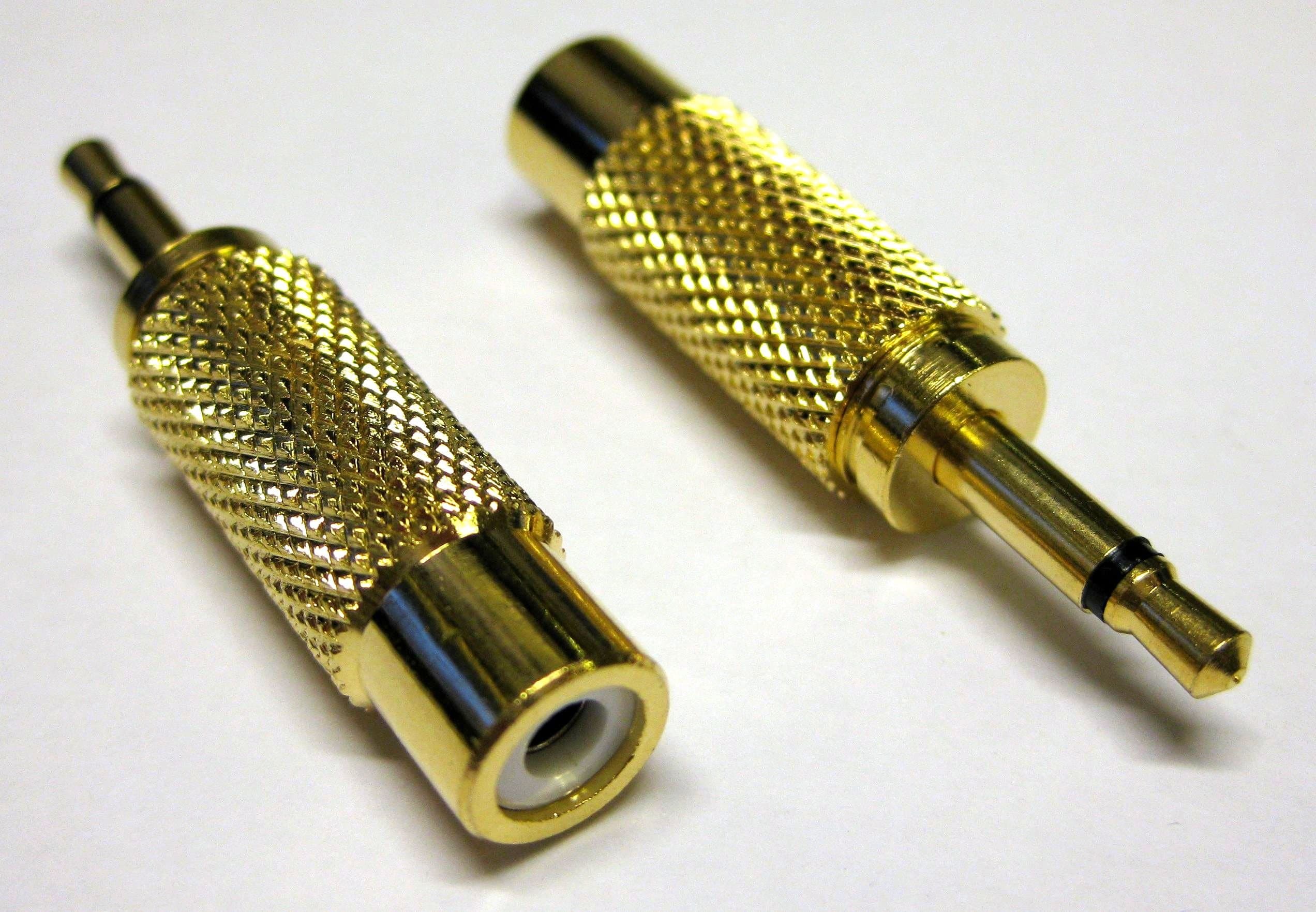 Sound Cables 3.5mm Mono Jack to Phono (RCA) Socket Audio Adaptor (Pack of 2 adaptors)