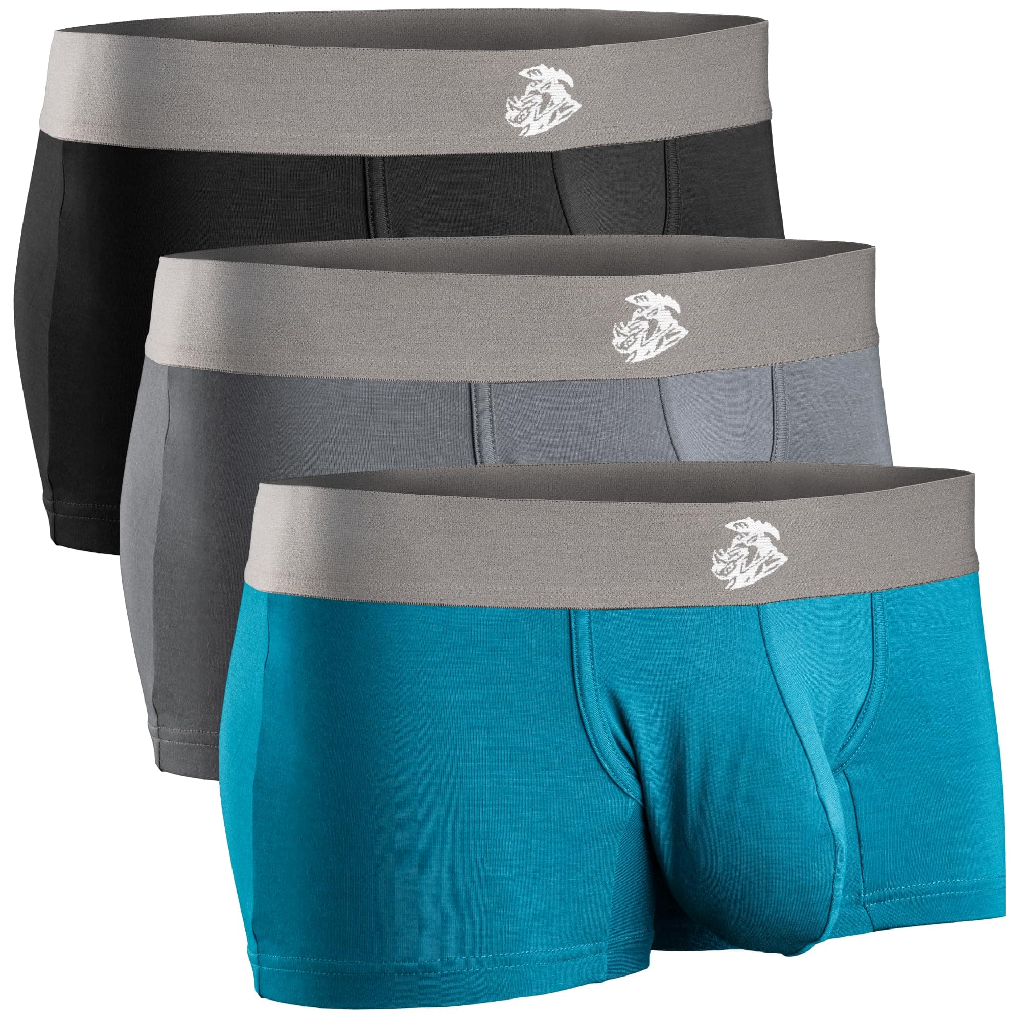 Real Men Natural Modal Pouch Boxer Briefs - ABCD Custom Pouch Size - Waist XS-5XL