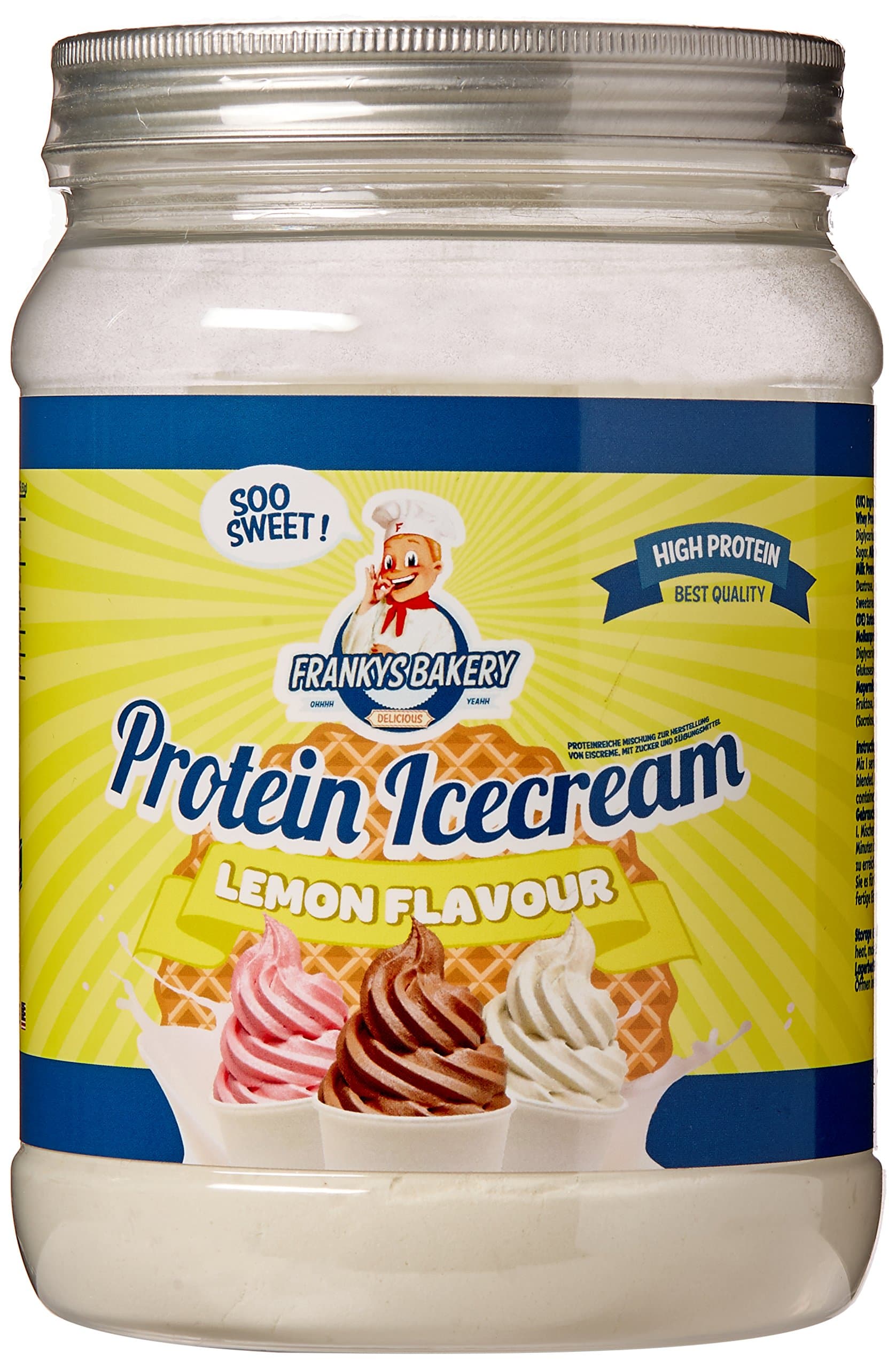 Frankys Protein Ice Cream, Lemon Flavour, 500 g