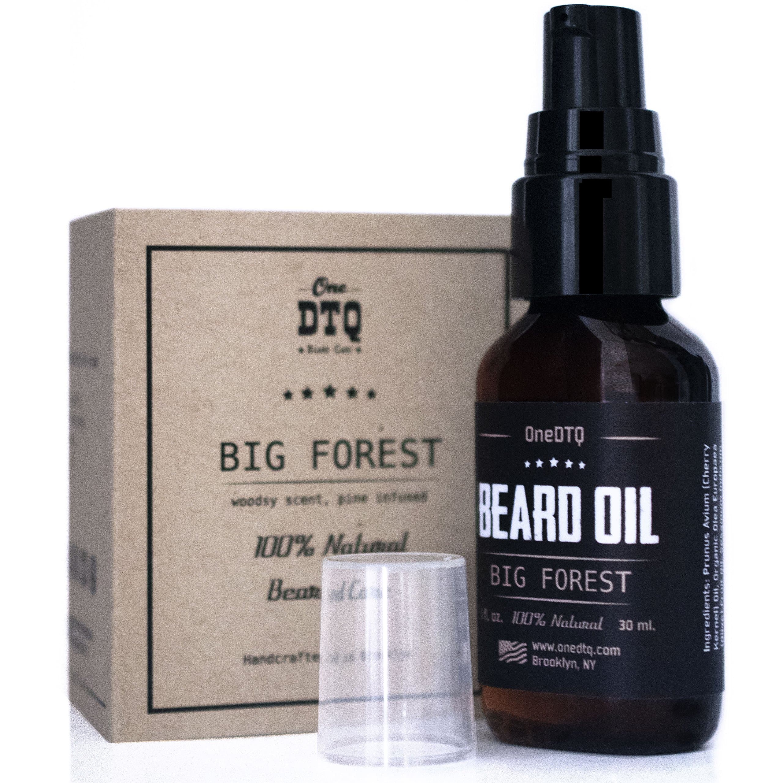 Big Forest Beard Oil is a Beard Growth Conditioner, 1 FL OZ, All Natural Cedar Wood and Fir Needle Oils Infused; Promotes Hair Growth, Softens and Strengthens Beards and Mustaches