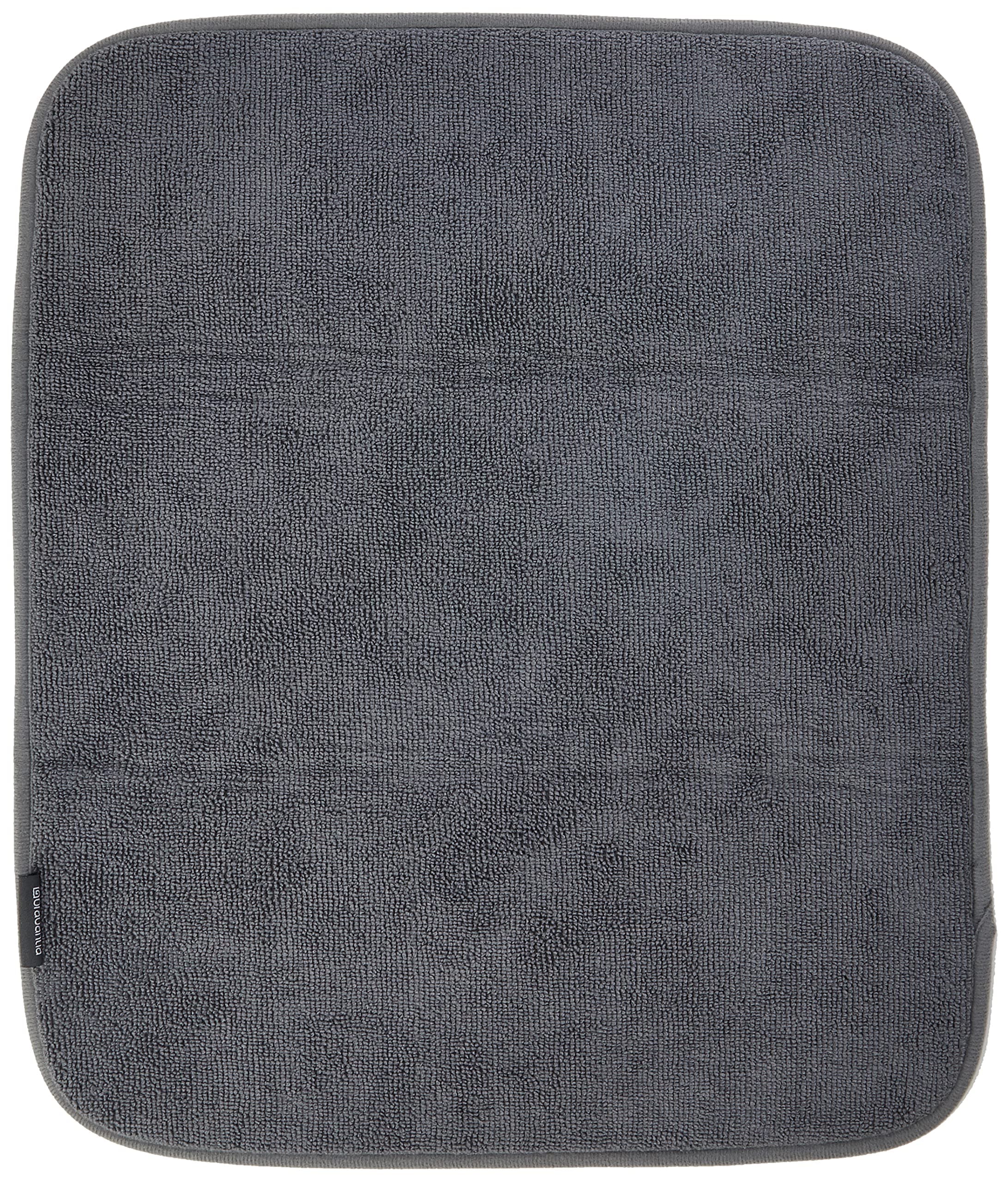 117626 Microfibre Dish Drying Mat, Dark Grey, 47 x 40 x 1 cm