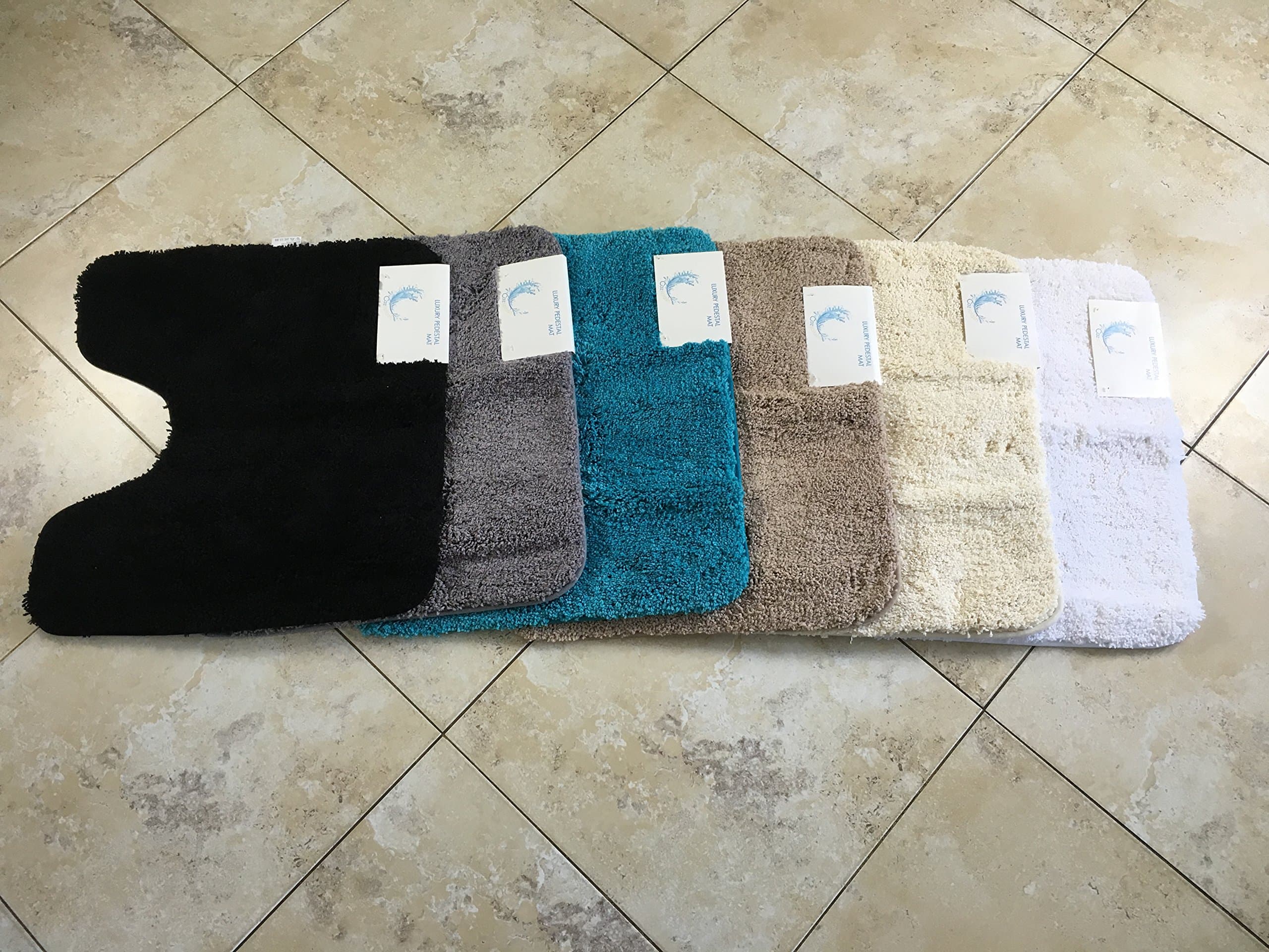 Luxury Microfibre Pedestal Mat (Grey)