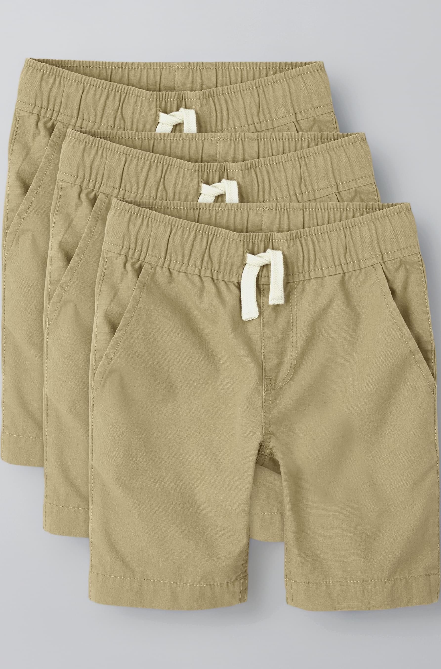 The Children's Place Boys Uniform Pull on Jogger Shorts 3-Pack