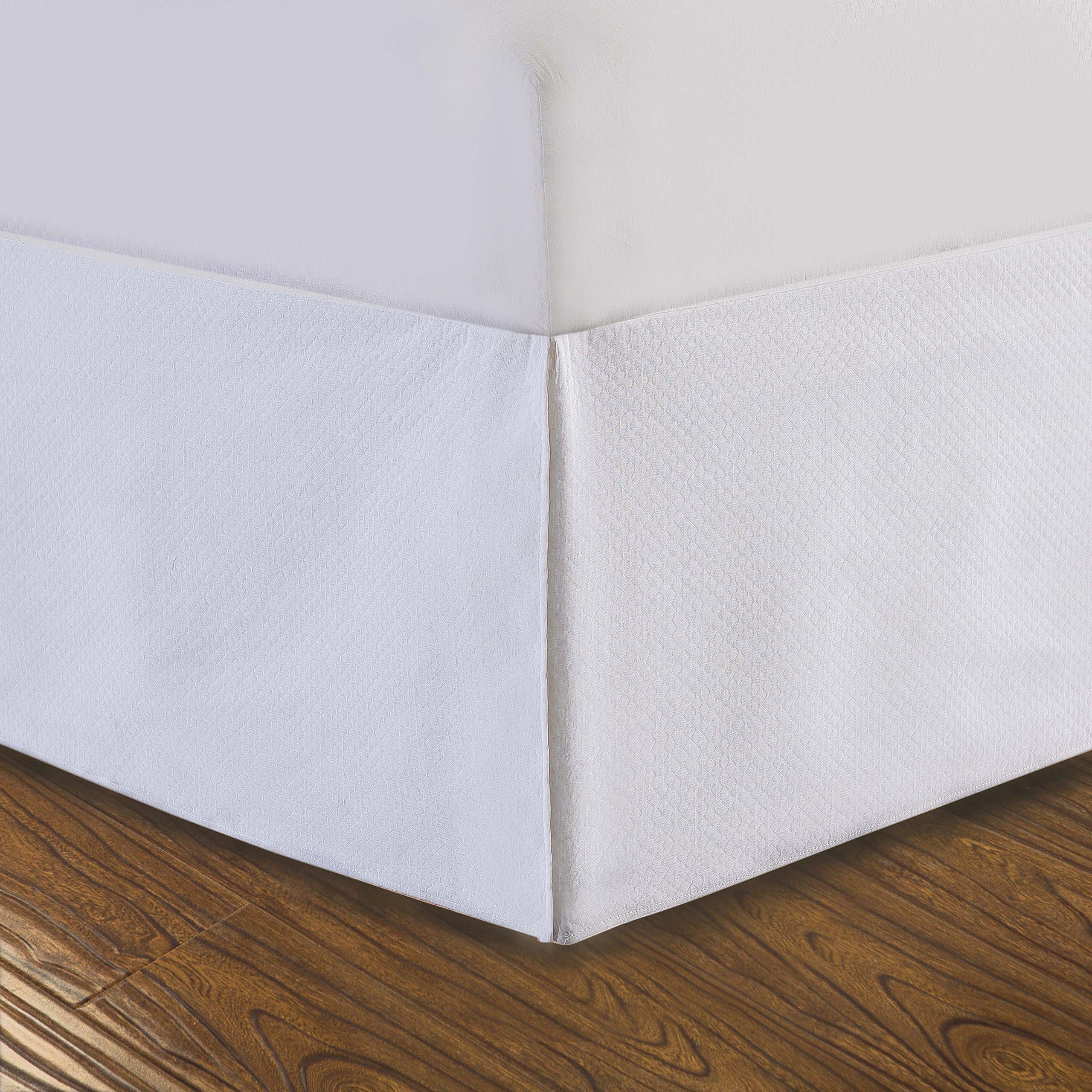 DreamSpace DRM24714WHIT02 Bedskirt, Full, White