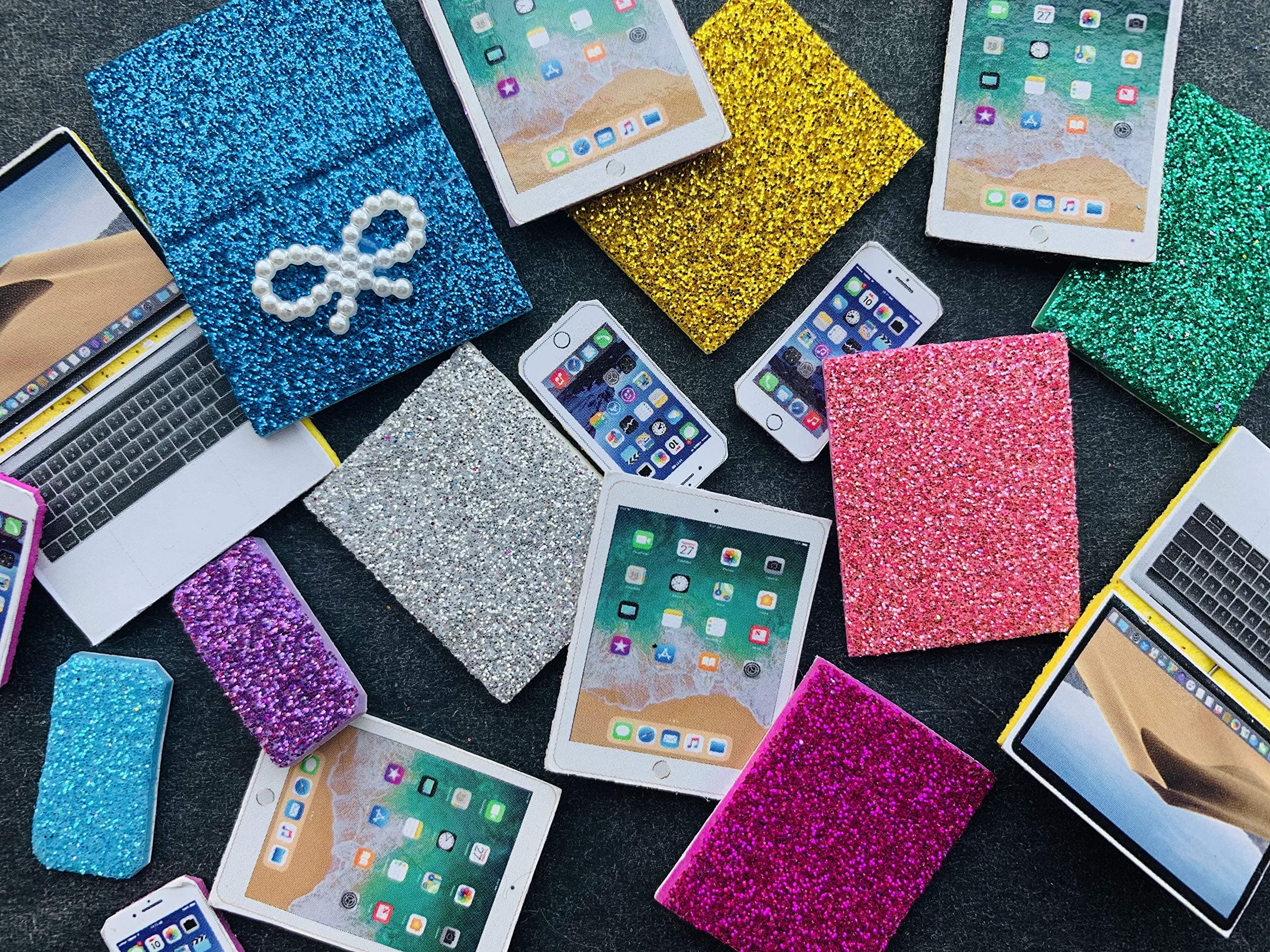 lps Pet Shop lps Cellphone Pad Computer 8pcs Random for lps Cats and Dogs