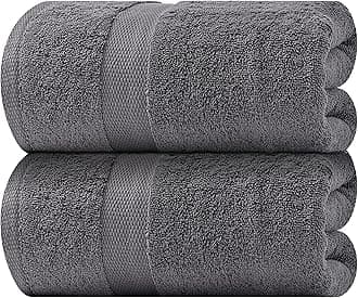 Luxury Soft Bath Sheet Towels - 650 GSM Cotton Luxury Bath Towels Extra Large 35x70 | Highly Absorbent and Quick Dry | Hotel Quality Extra Large Bath Towels Oversized, Dark Gray, 2 Pack
