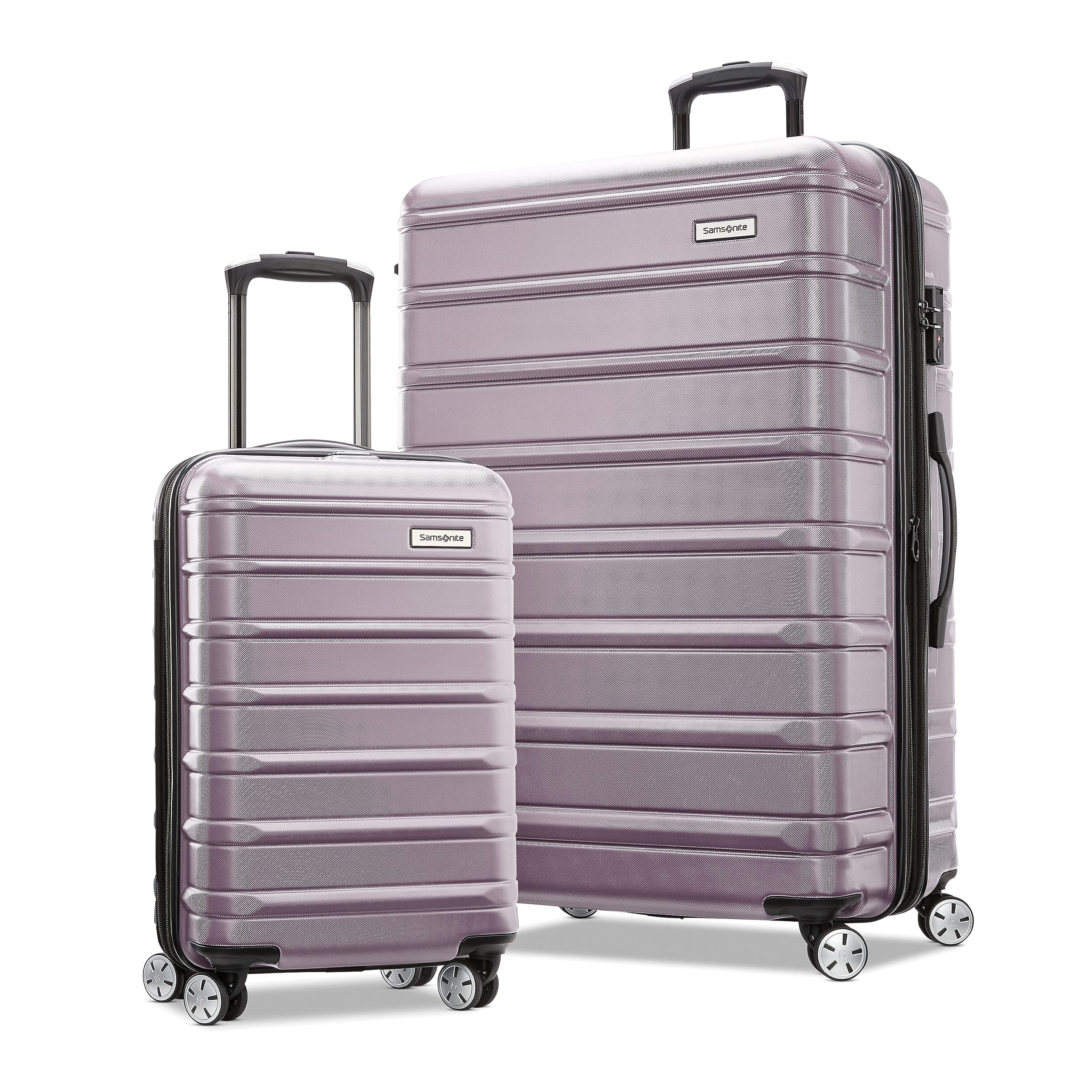 Samsonite Omni 2 Hardside Expandable Cargo with Spinner Wheels, Icy Lilac, 2-Piece Set (Carry-on/Large), Omni 2 Hardside Expandable Luggage Spinner Wheel, Icy Lilac