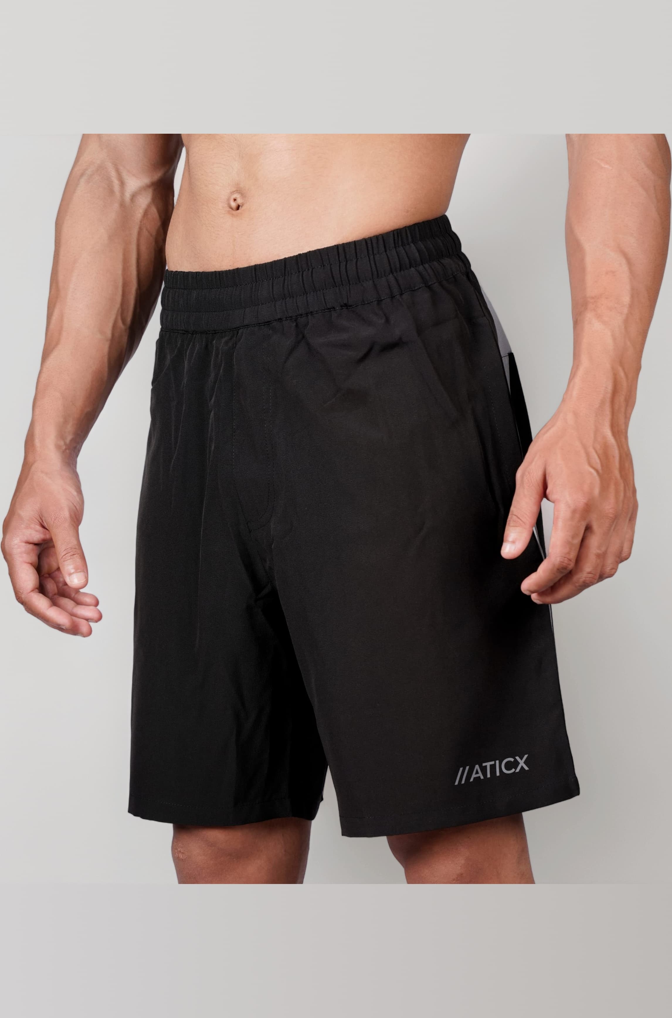- Polyester Shorts for Men - Quick Dry Lightweight with Zipper Pockets - Gym, Running, Jogging, Training Half Pants for Basketball, Swimming, Badminton, Cycling, Football, Outdoor & Home Wear