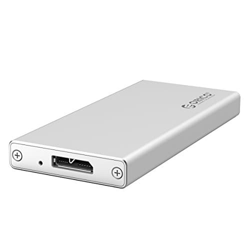 ORICO Aluminium USB 3.0 mSATA SSD Enclosure Caddy for M50 mSATA SSD - Silver