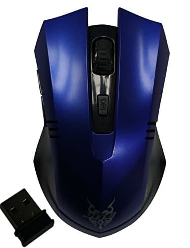 2.4Ghz Wireless Mobile Optical Mouse with 6 Buttons, 3 DPI Levels with USB Wireless Receiver
