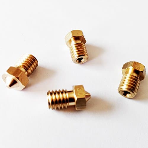 2x V5 V6 Hotend Nozzle 0.2/0.3/0.4/0.5/0.6mm for 1.75mm / 3mm filament 3D printer (3mm/0.3mm nozzle)