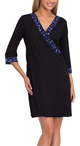 Ava 1338/P Dressing Gown,Size 14,Black