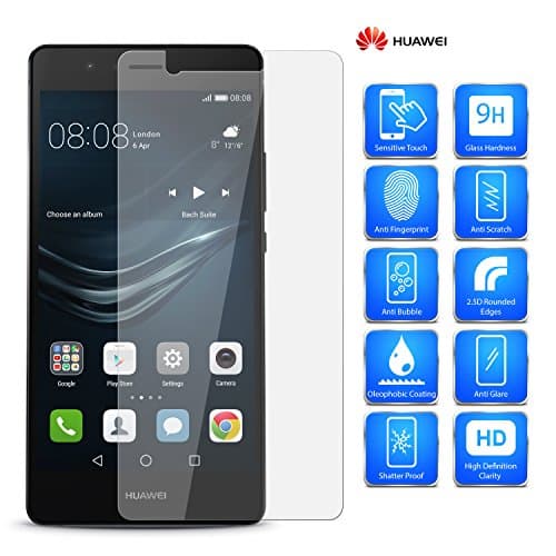 For Huawei Nova 3E (2018) - MobiBax Prime Laser Cut Custom Made Transparent 100% Real Tempered Glass Screen Protector/HD Shatter Proof Anti Scratch 9H Hardness Guard Film 0.3mm 2.5d Flat Glass