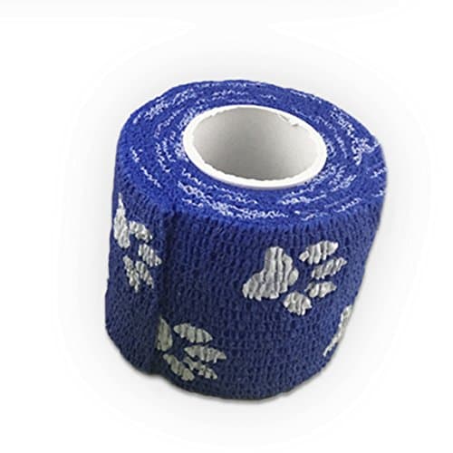 Pet Self Adherent Non Woven Assorted Rolls Bandage Blue
