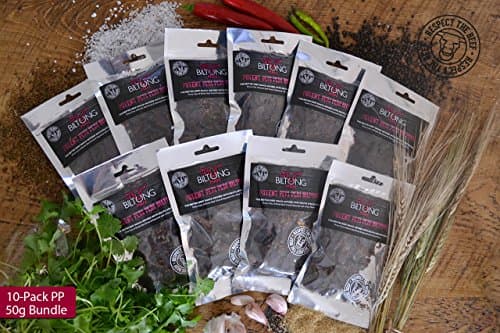 The Biltong Man 10-Pack Bundle (10 x 50g Potent Peri-Peri)