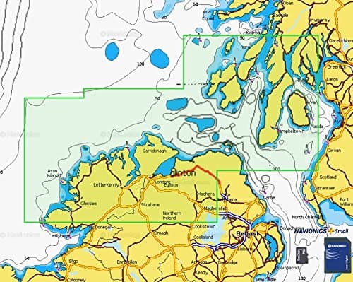 Navionics Plus Small 5G575S2 Ireland North Nautical Chart