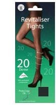 Pretty Legs Revitaliser 20 Denier Compression Support Tights (2 Pair Pack)