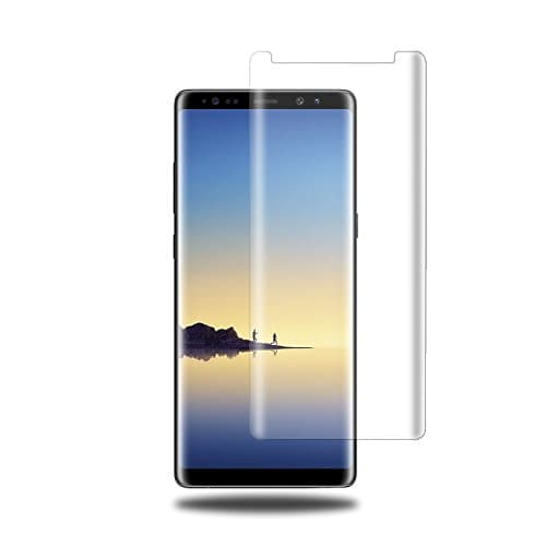 Brench RGY-SGSF Case Friendly, 3D Curved Touch Agility Bubble Free, Anti Scratch Tempered Galss Screen Protector for Samsung Note 8 - Clear