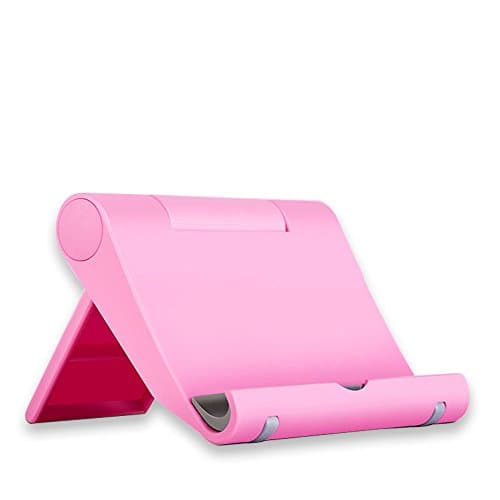 Cell Phone Stand Holder for iPhone Universal Cell Phone Stand Flexible Desk Holder Stand for Samsung Xiaomi Huawei iPad Tablet (Pink)
