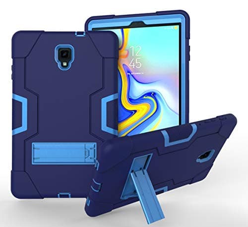 Galaxy Tab A 10.5 (2018) Case, Rugged Kickstand Series - Shockproof Heavy Duty Hybrid Three Layer Armor Defender Kids Child Proof Case Cover Samsung Galaxy Tab A 10.5 T590/T595 - Blue
