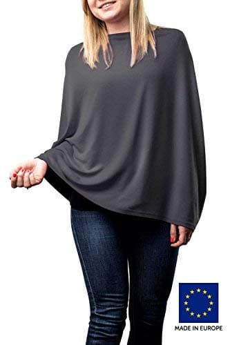 Nursing Cover – For Breastfeeding – Multi-functional, Soft & Breathable (Dark Grey)