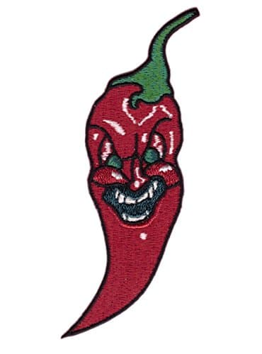 Evil Chili Season Pepper Red Devil Tattoo Punk Emo Jacket Decorative Patch by Titan One