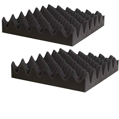 2 Pack- Acoustic Panels Studio Foam Convoluted 2.5" X 12" X 12" Sound Tiles"Egg Crate"