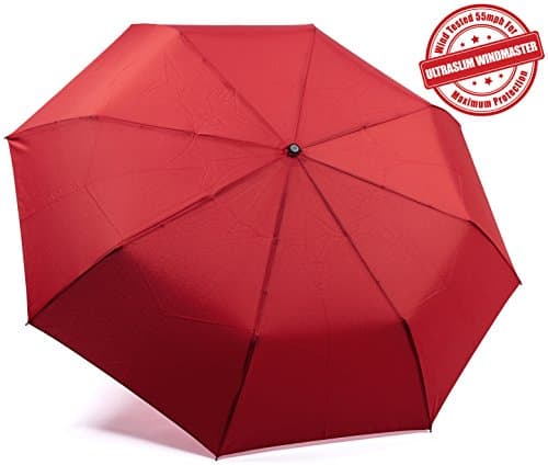 Kolumbo UltraSlim WindMaster Umbrella - Red