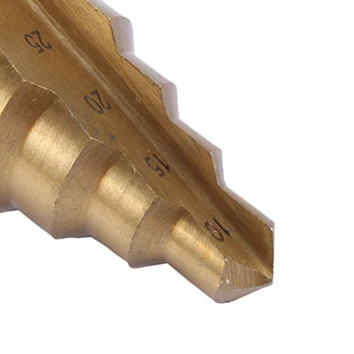 1Pcs 10-45mm Large Size HSS Titanium Coated Cone Step Drill Bit Hole Cutter Taper Point Drill Bit
