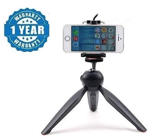 Salvisa Electronics YT-228 Mini 7 inch Mobile Tripod with 360° Rotating Ball Head for Smartphones & Digital Camera