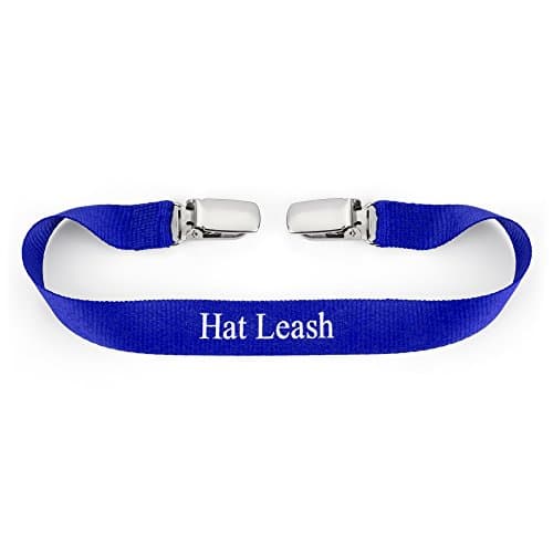 Hat Leash Hat Clip - Don't Lose Your Hat - Great For Sailing, Boating, Anything Outdoors! "Made in America" - Blue