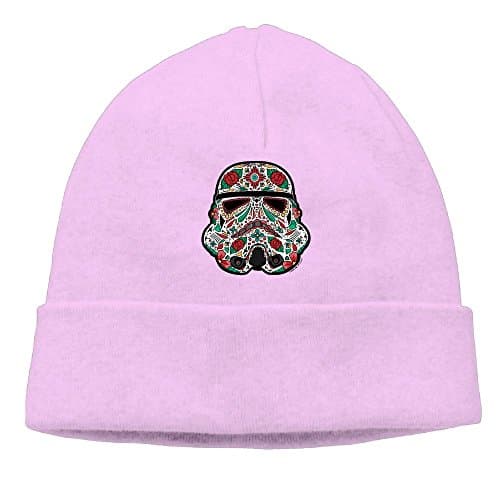 Solo Storm Trooper White Daily Solid Knit Cap Beanie That Fit Your Head Perfect Stretchy & Soft Black