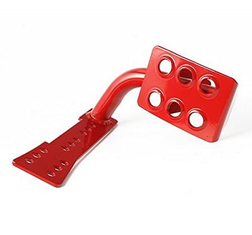 Metal Left Side Foot Rest Kick Panel Dead Pedal for Jeep Wrangler JK Sahara Sport Rubicon Unlimited X X-S Mountain Islander Wilys Wheeler Polar Freedom 2007-2016 (Red)