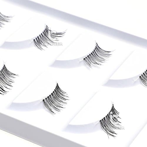 ICYCHEER Makeup Half False Eyelashes Black Handmade Corner/Mini Eye Lashes Extensions Set