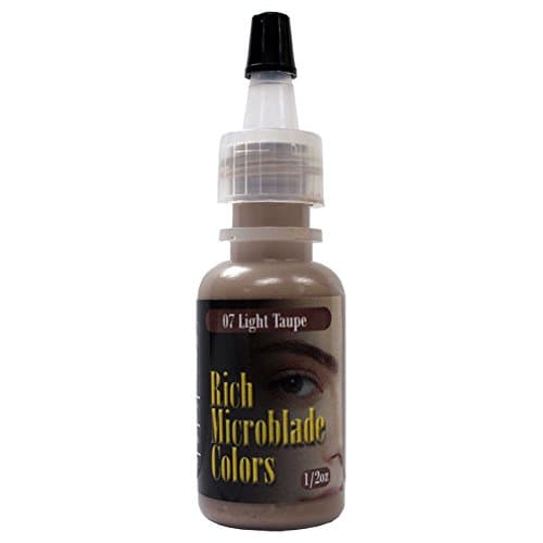Rich Microblade Cosmetic Permanent Brow Makeup Light Taupe 1/2oz 0.5oz Tattoo Ink Color Skin Pigment Bottle